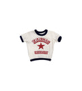 Vintage 70s Kansas University Ringer Tee (size 2/3)