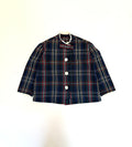 Vintage 80s Plaid Dress Coat (size 4/6)