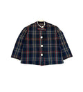 Vintage 80s Plaid Dress Coat (size 4/6)