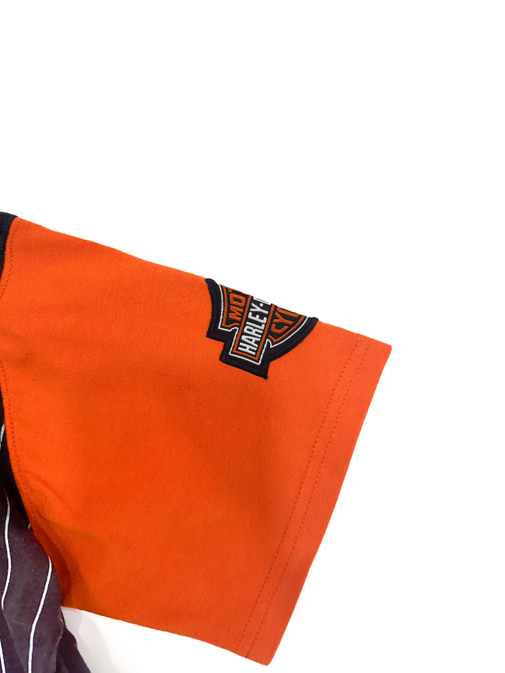 Harley Davidson Kids Prinstripe Baseball Jersey Shirt (size 6)
