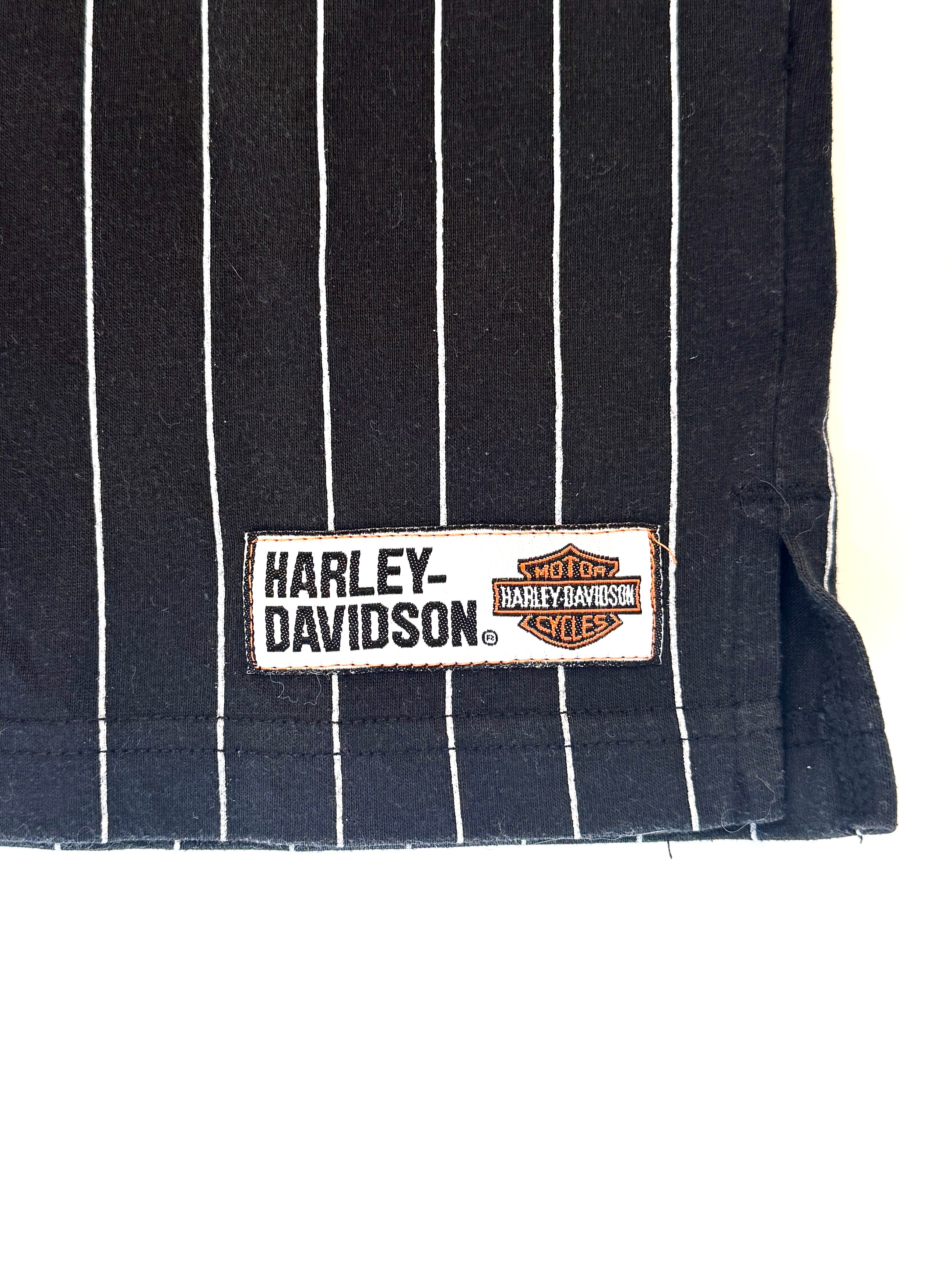 Harley Davidson Kids Prinstripe Baseball Jersey Shirt (size 6)