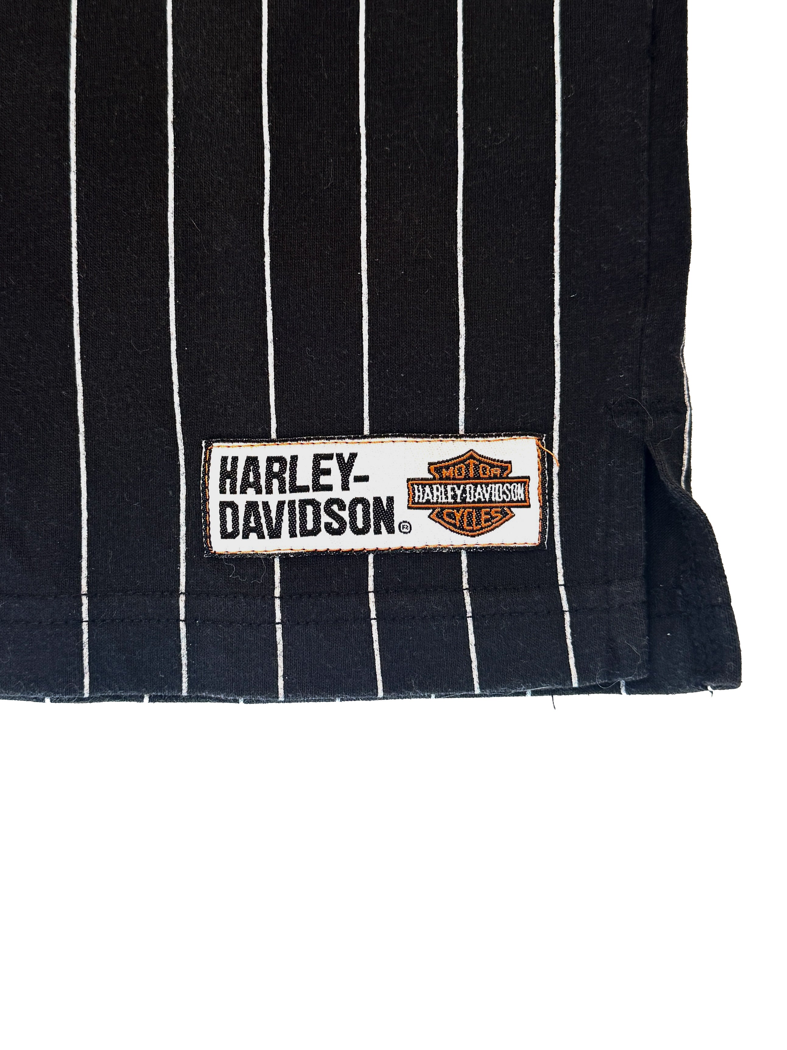 Harley Davidson Kids Prinstripe Baseball Jersey Shirt (size 6)