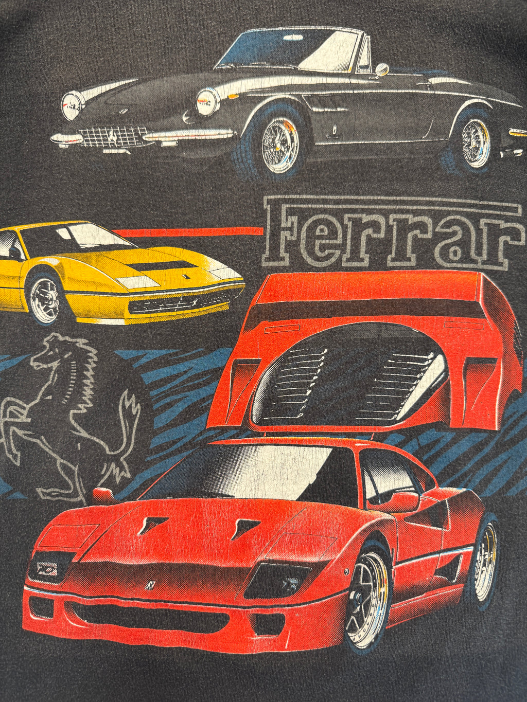 Vintage 90s Ferrari F40 & Daytona Kids Graphic T-shirt (size 10/12)