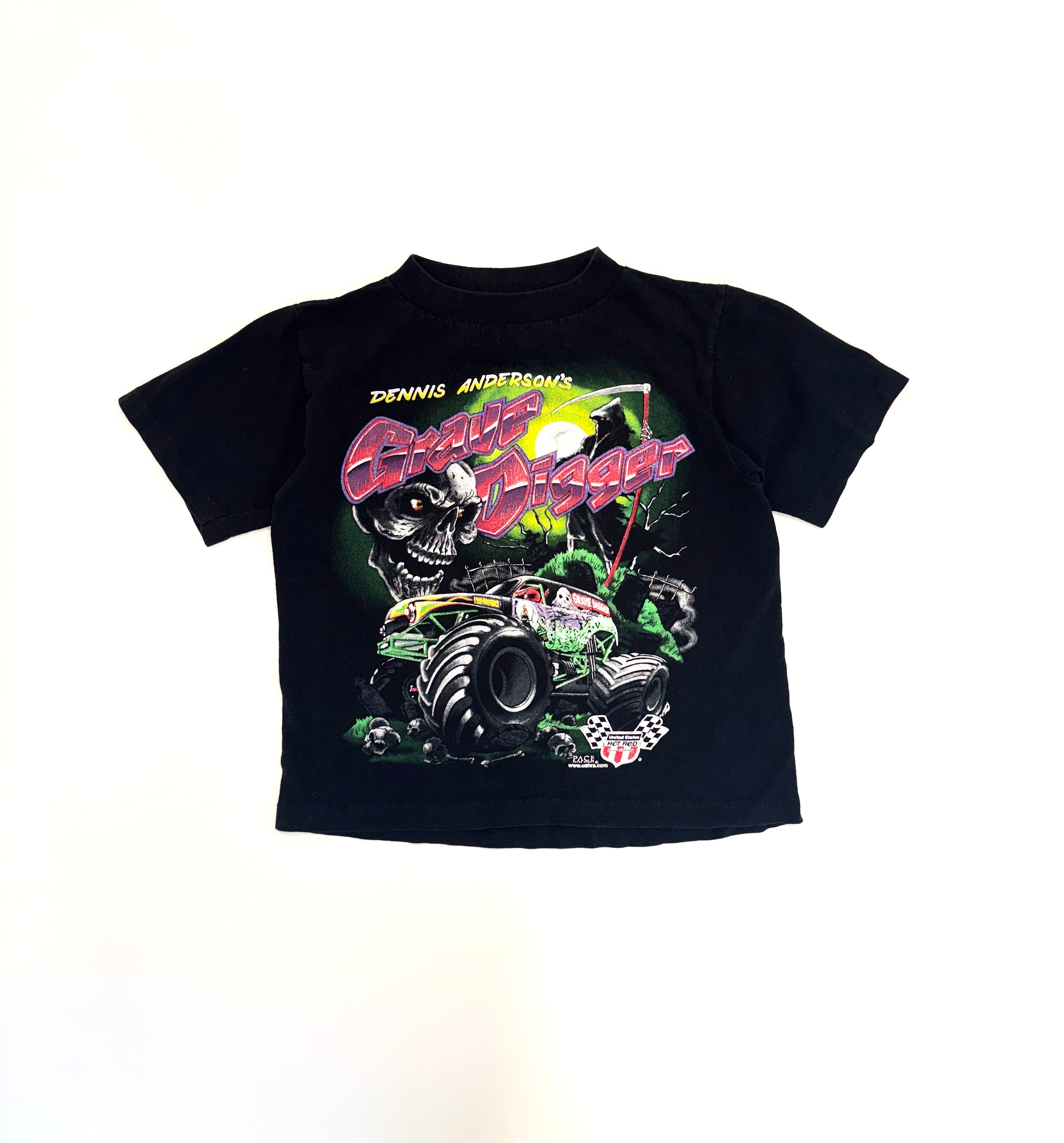 Vintage 90s Grave Digger Monster Truck Kids T-Shirt (size 6/8)