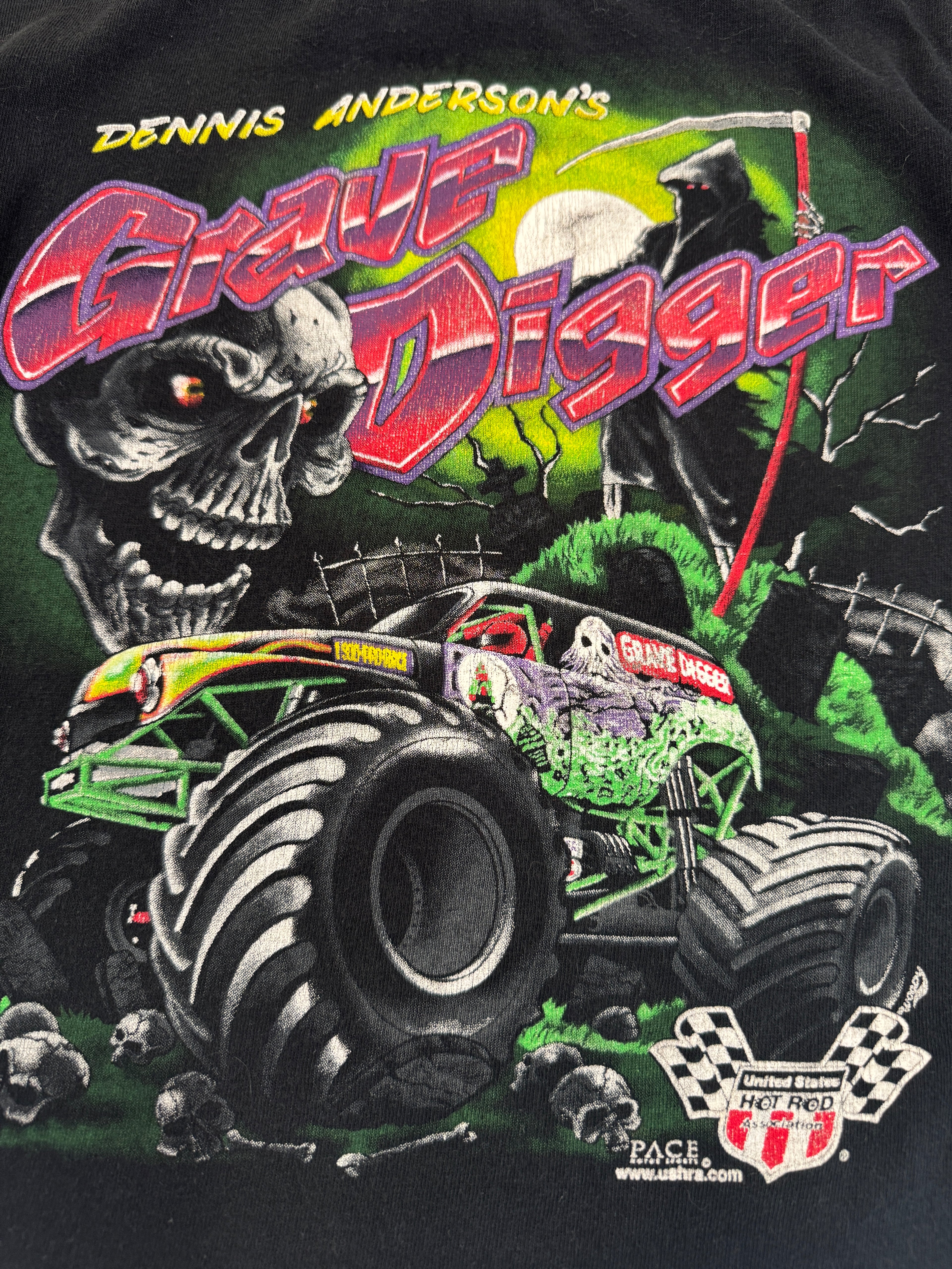 Vintage 90s Grave Digger Monster Truck Kids T-Shirt (size 6/8)
