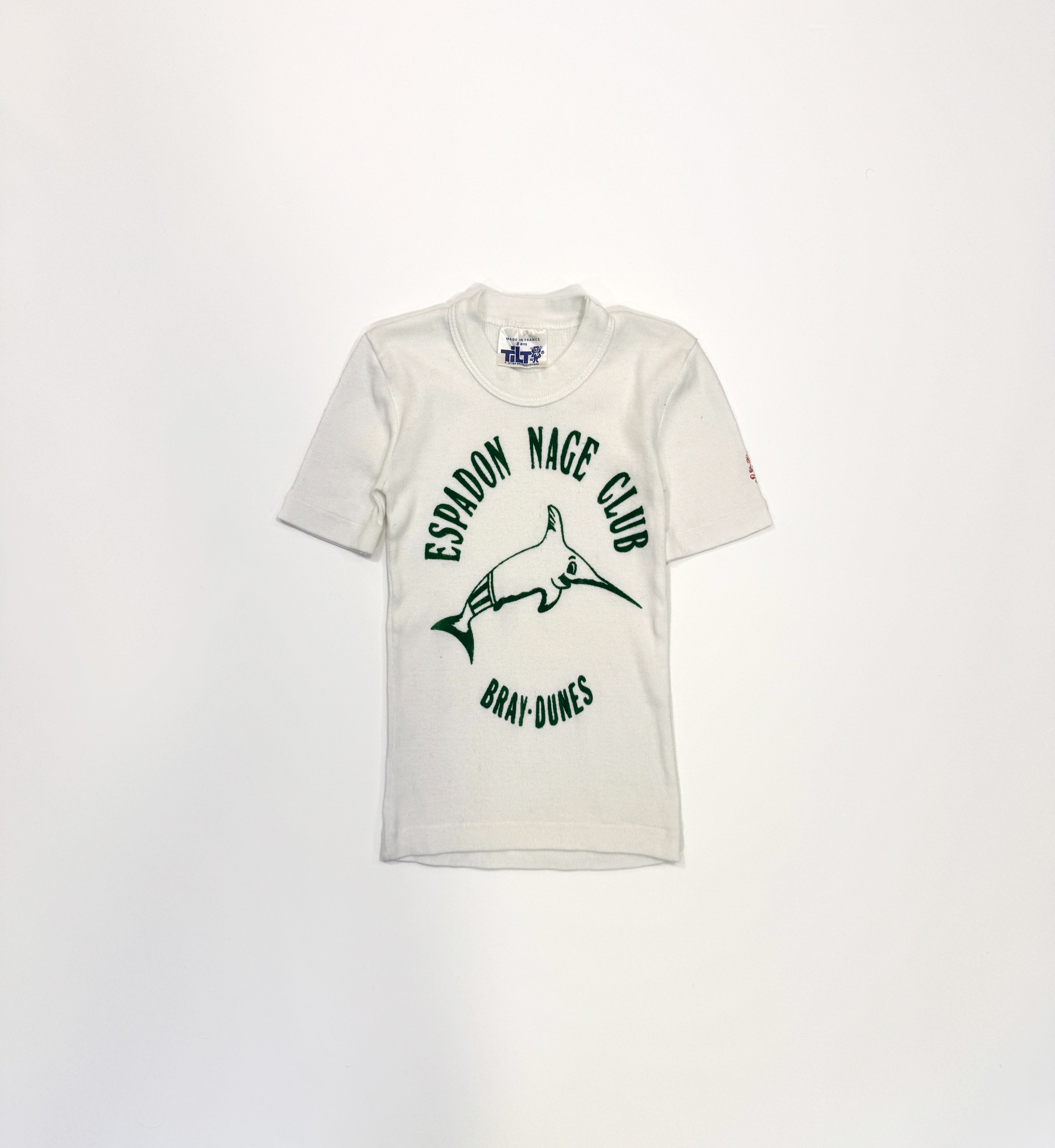 Vintage 70s French Swim Club T-Shirt (size 7/8)