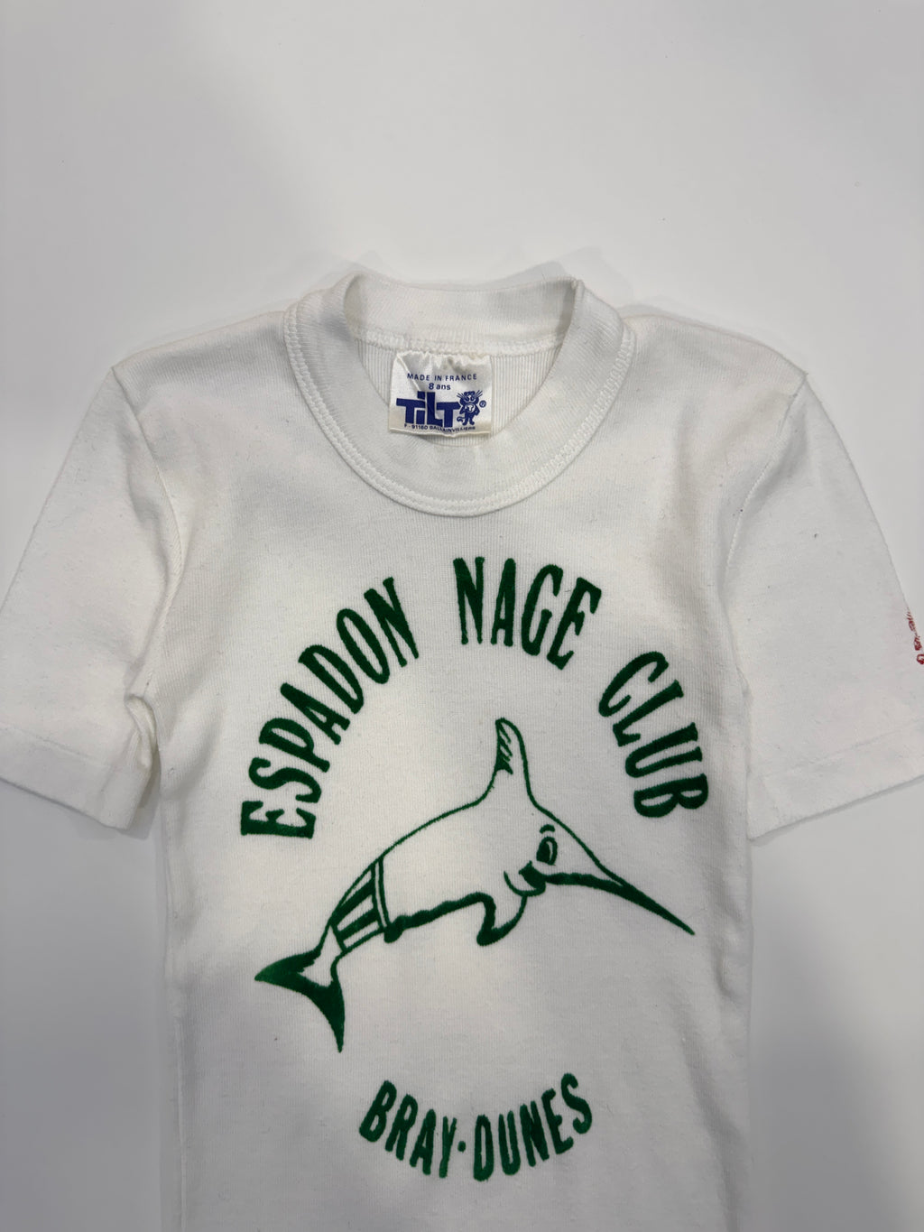 Vintage 70s French Swim Club T-Shirt (size 7/8)