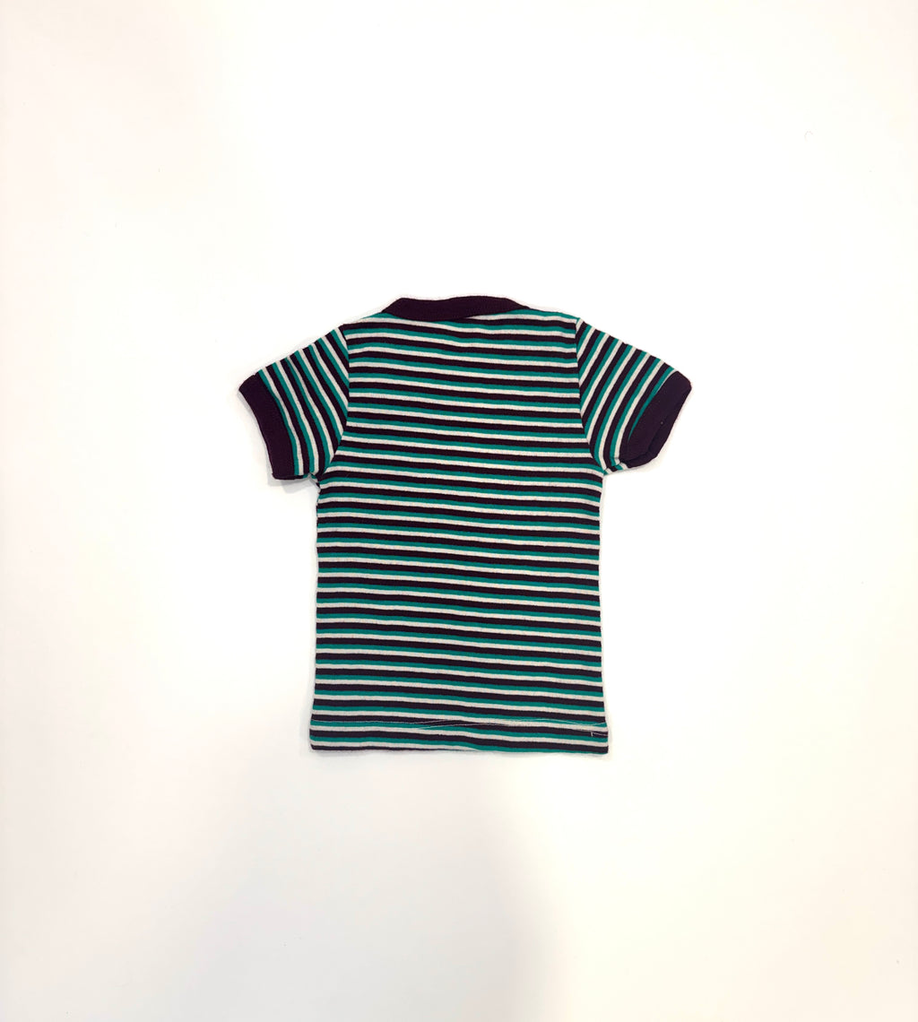 Vintage 70s Striped Ringer Tee (size 3/4)