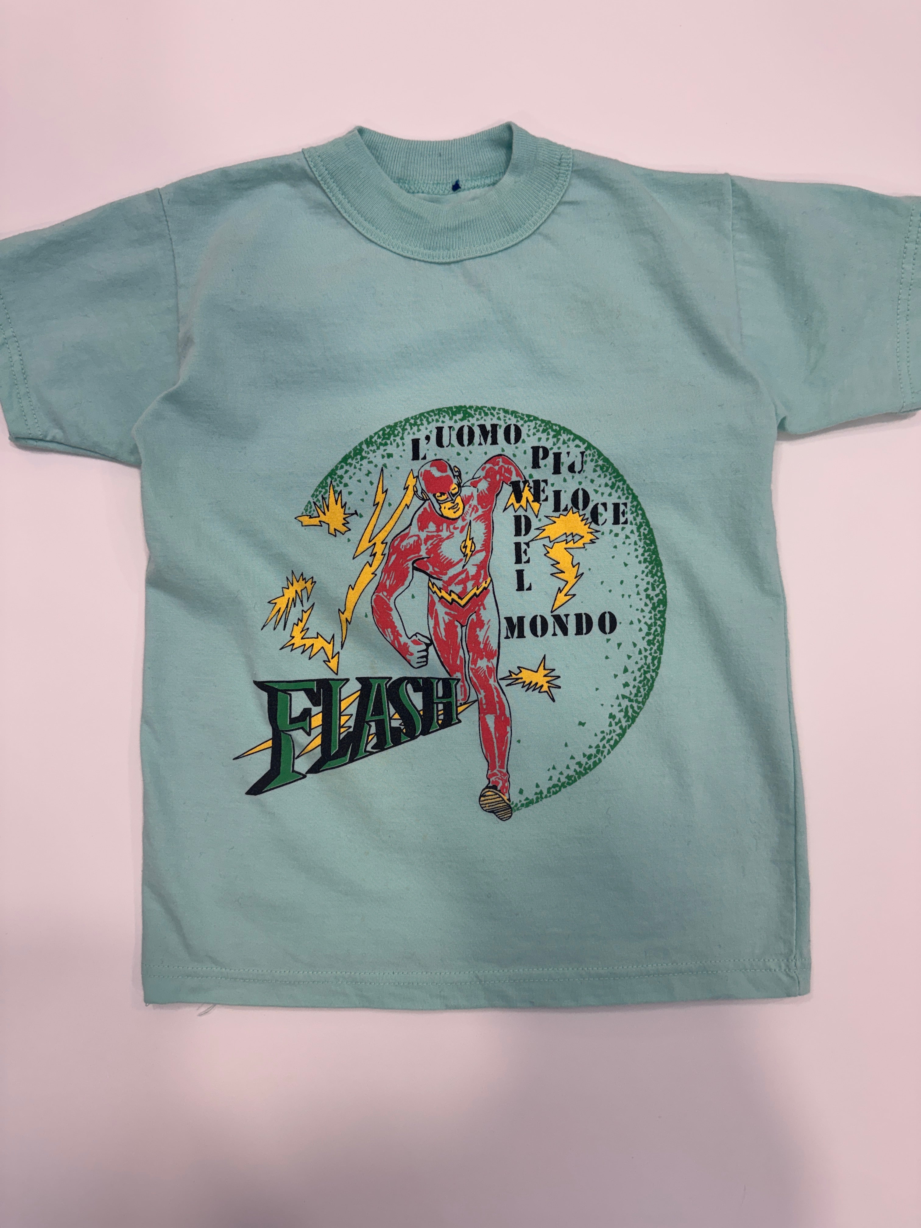 Vintage 80s Flash DC Comics Kids T-Shirt (size 3/4)