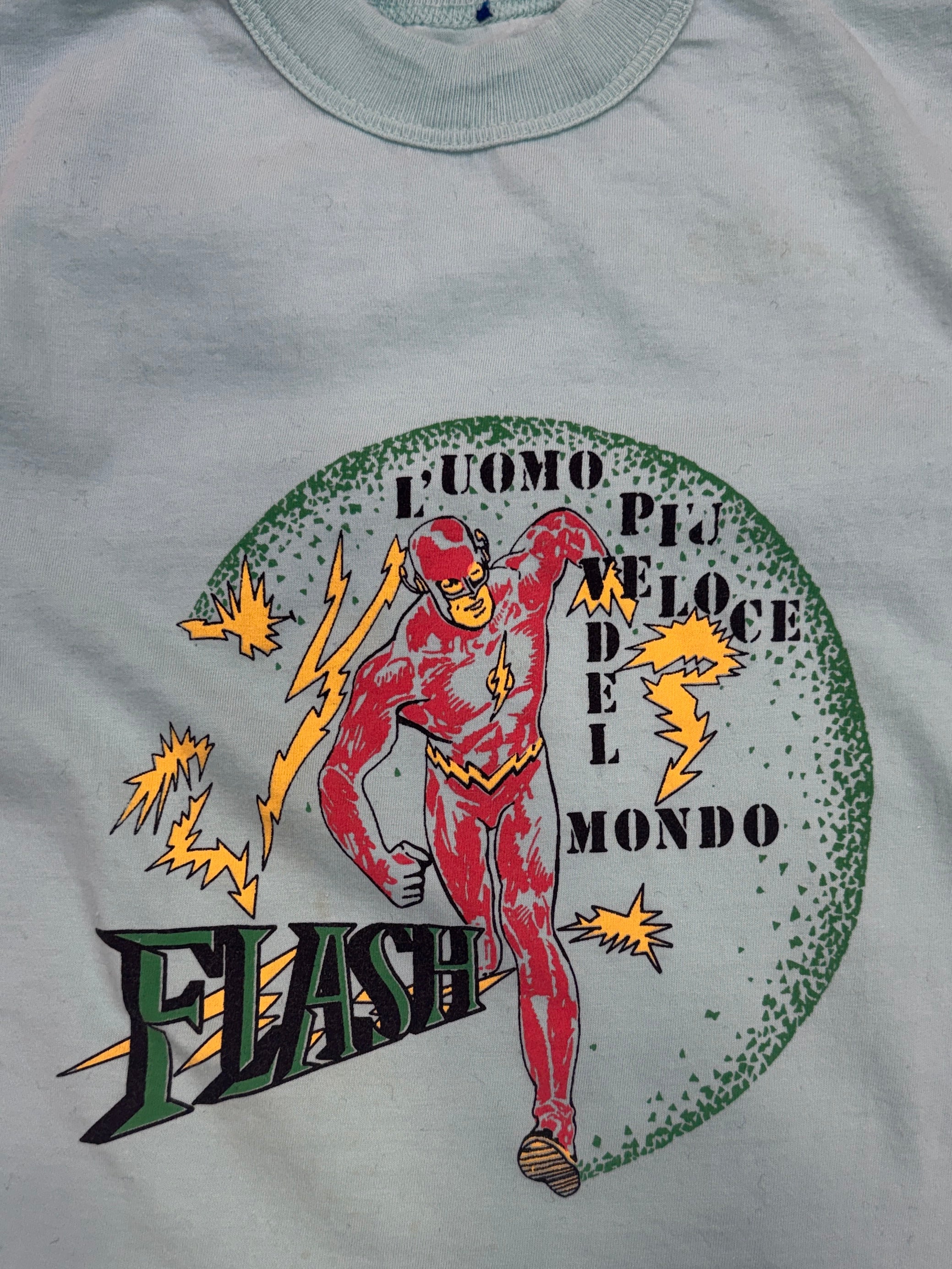 Vintage 80s Flash DC Comics Kids T-Shirt (size 3/4)