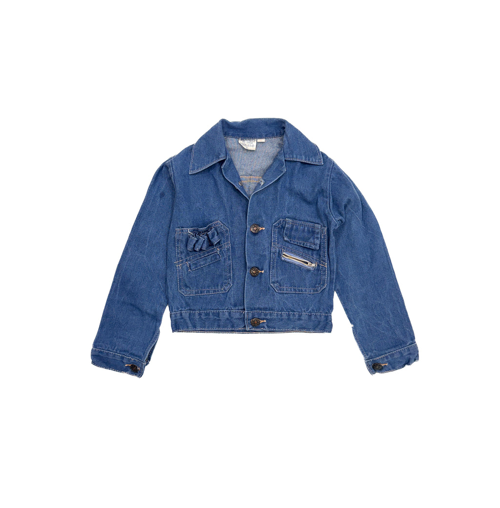 Vintage 70s Kids Denim Jacket (size 5/6)