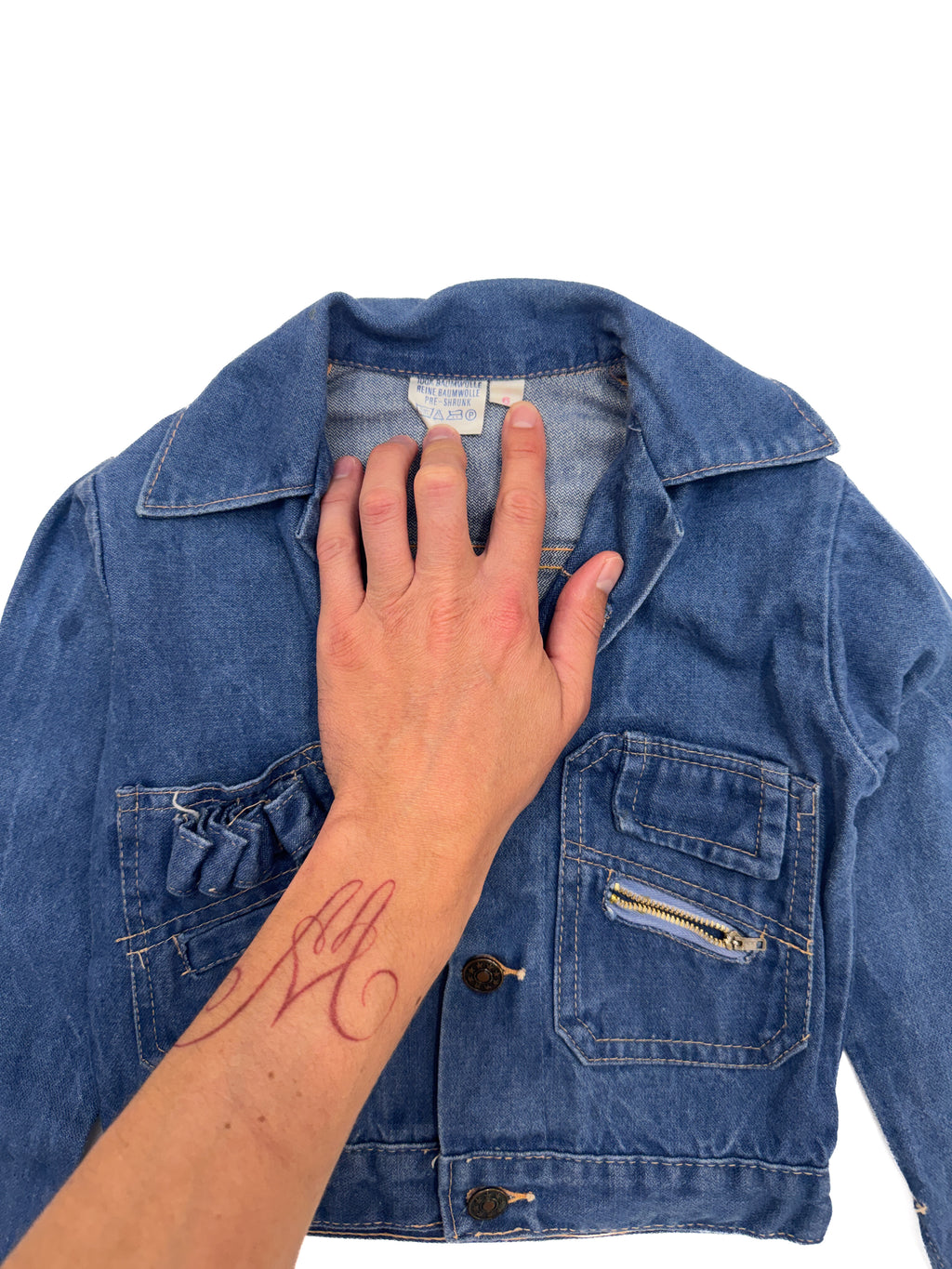 Vintage 70s Kids Denim Jacket (size 5/6)