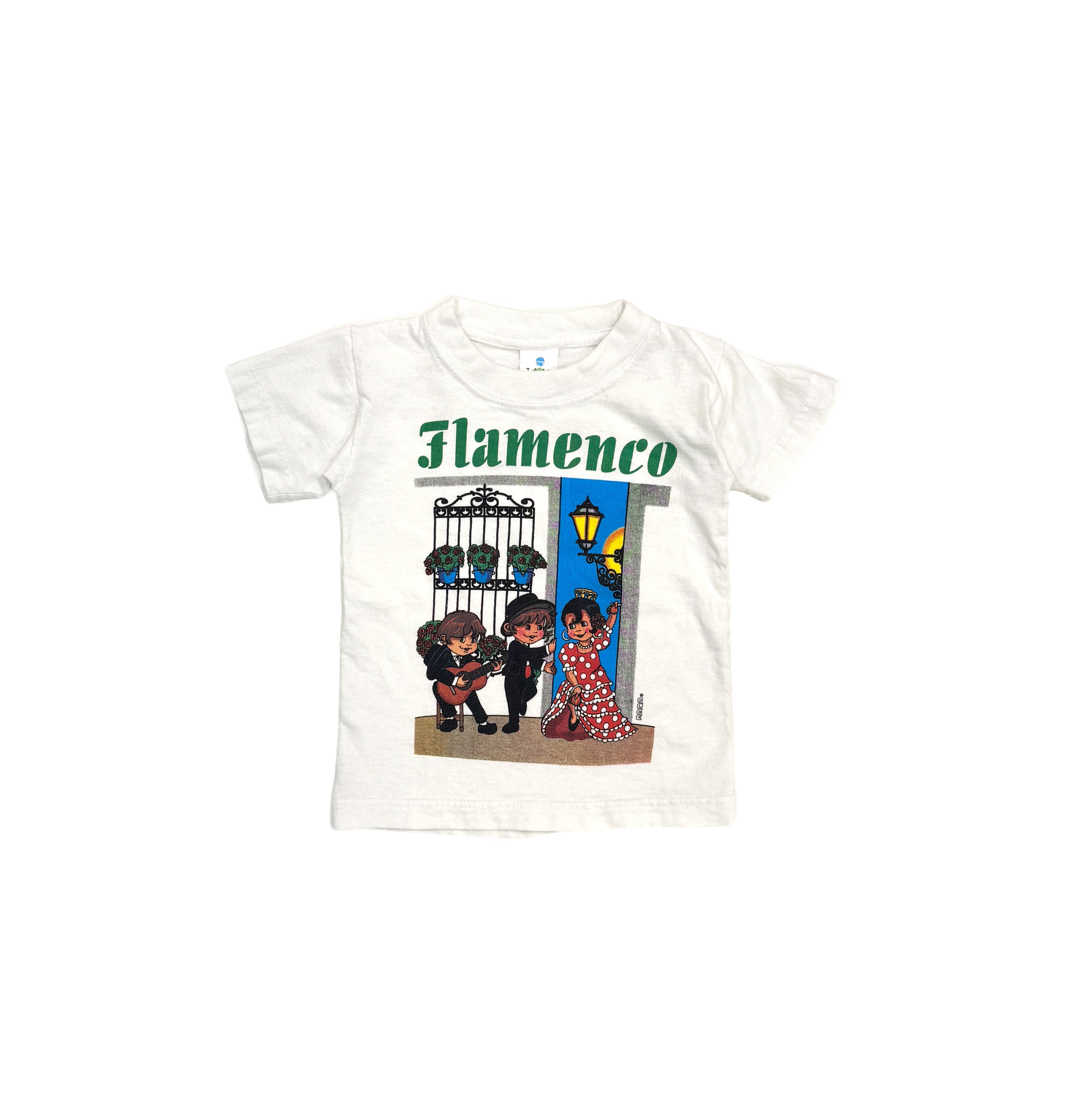 Vintage 90s Kids Flamenco Graphic T-Shirt (size 4)